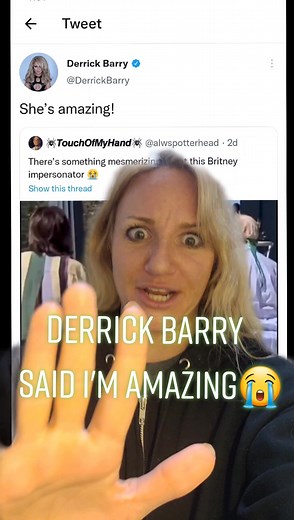 Derrick Barry Impersonates Britney Spears Reaction