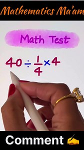 104K views · 186 reactions | Calculation Test for Brainers 易 #reelsviralシ #basicmath #braintest #mathskills #mathtest #iqtest #maths | Mathematics Ma'am | Facebook