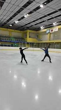 三原舞依ちゃんと一緒に「Jupiter」のステップ滑ってみた！ #フィギュアスケート #figureskating