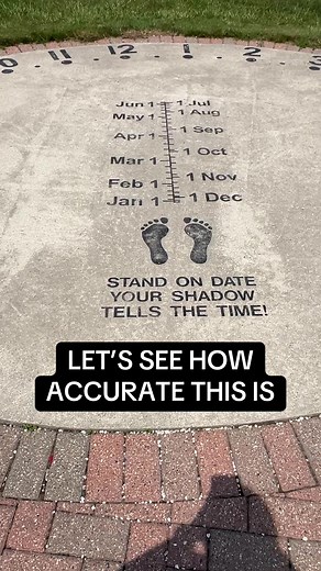 Found this neat sundial just down the boardwalk from the lighthouse in St. Ignace, Michigan. ☀️ ⏰ And… it’s pretty accurate! #sundial #getoutside #exploreoutdoors #michigan #travel