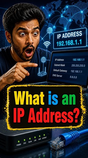 what is an IP Address? 😀 | Computer in #shorts for SSC, Bank Exams
