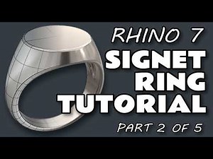 Rhino | Signet Ring Tutorial | Part 2 of 5