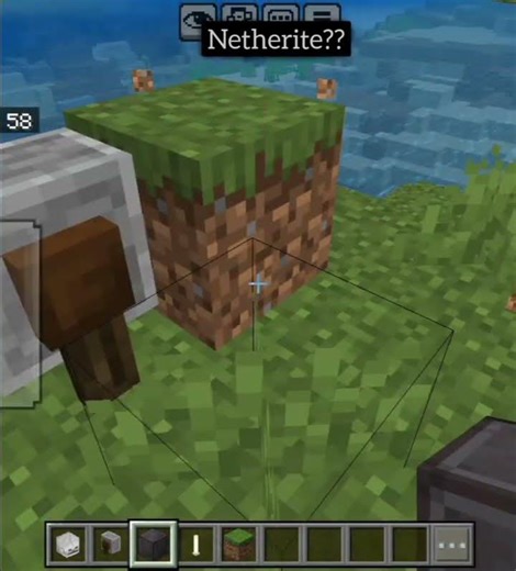 how to make this skeleton is lifting netherite block 😱#minecraft #gaming #funshorts