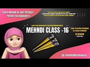 Mehndi Class 16 : Mehndi Class for Beginners | Learn Mehndi from Scratch | Basic Mehndi Course