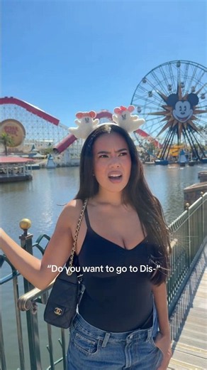 “Do you want to go to DISNEYLAND?”