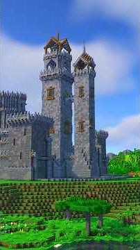 Day 6: Building a Bigger and Bigger Castle! 🏰 #minecraft #minecraftbuilding #minecraftbuilds