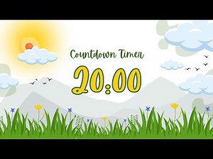 20 Minute Timer with Relaxing Music and Alarm | Peaceful Spring Countdown Timer