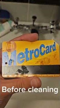 Cleaning a trashed MetroCard