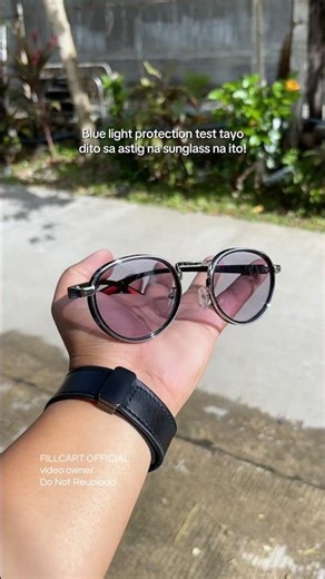 Blue light protection test tayo! #dalwa #sunglasses #bluelightprotection #photocromic #antirad
