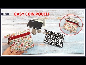 DIY Super easy coin pouch / mini zipper pouch / sewing tutorial [Tendersmile Handmade]