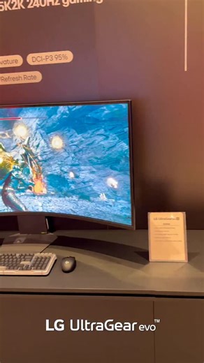 LG UltraGear Gaming on Instagram: "Meet the LG UltraGear 52G930B 👋 The world's largest 52-inch 5K2K 240Hz gaming monitor, just unveiled at #ces2026 ⬜ 52" 5K2K (5120x2160) 21:9 with 1000R Curve ⬜ 240Hz Refresh Rate & 1ms GtG ⬜ AI Upscaling, Scene Optimization & AI Sound ⬜ VESA DisplayHDR 600 & DCI-P3 95% ⬜ USB Type-C (90W PD) & DP 2.1 Bigger screen. Greater immersion. #lgultragear #gamingmonitor #ces2026"
