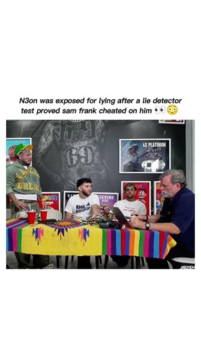 N3on was exposed for lying after a lie detector test proved sam frank cheated on him😳 #n3on ##fyp