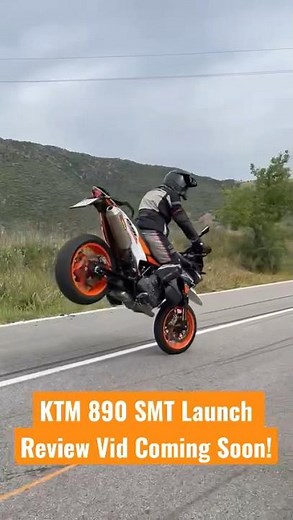 We’re on the launch of the new KTM 890 SMT, full review coming soon! #bikeworld #ktm #readytorace