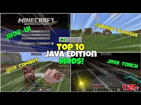 TOP 10 New Mods/Addon To Turn Your MCPE Into Minecraft Java Edition 1.21 | Minecraft Java Mods 1.21