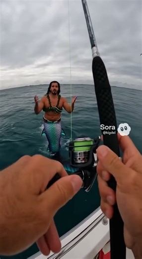 Unbelievable Underwater Discovery #fishing #merman #mythicalcreatures #sora2