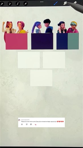 Digital Color Mixing in Procreate Inspired by K-pop Demon Hunters #kpopdemonhunters #colormixing