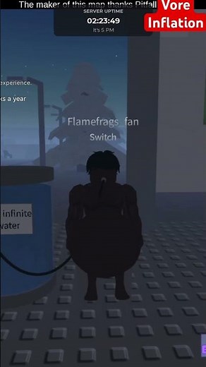 The roblox vore Water Inflation tank #vore #inflation #funny #baloon #pop #16