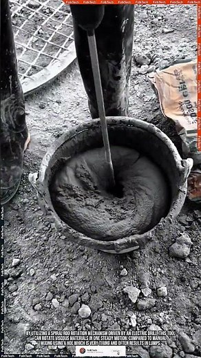 Cement Mixer Tool: Blending Mortar Mixtures With Steady Even Precise #tool #tools #innovation
