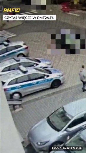 SZOKUJĄCY WYBRYK W SIEMIANOWICACH ŚLĄSKICH. RZUCIŁ KAMIENIEM W DRZWI KOMENDY I… WRÓCIŁ POPATRZEĆ