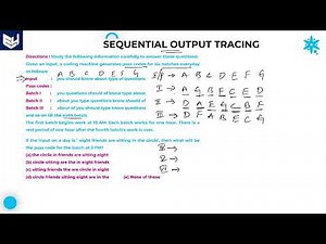 Sequential output tracing | Reasoning | Part- 08 | Bharath Kumar