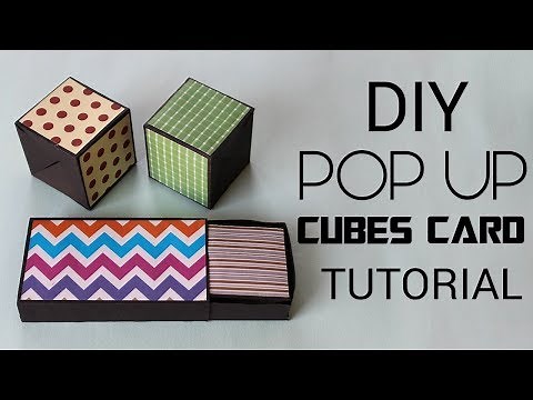 Pop up Cubes Card | How To Make Pop up Cubes in a Box Tutorial