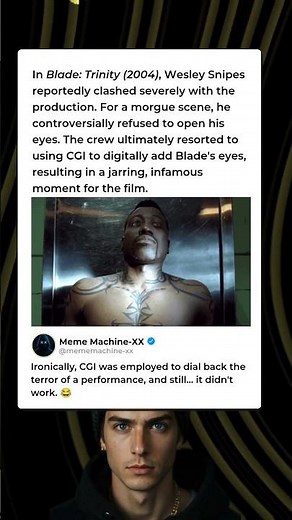 Wesley Snipes' Controversial CGI Eyes in Blade: Trinity