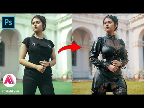 Stable Diffusion change clothes - Tutorial - Gothic dress