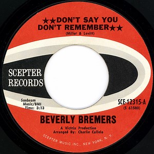 Beverly Bremers - Don't Say You Don't Remember