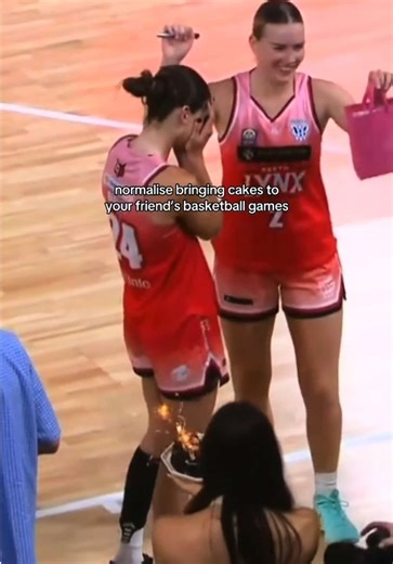 Celebrate Your Friends with Cake at Basketball Games