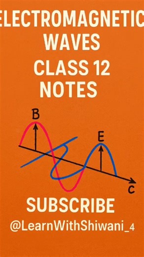 "Class 12 EM Waves 🌈 | Important Physics Notes ✨📚 #class12physics #shorts"---✅