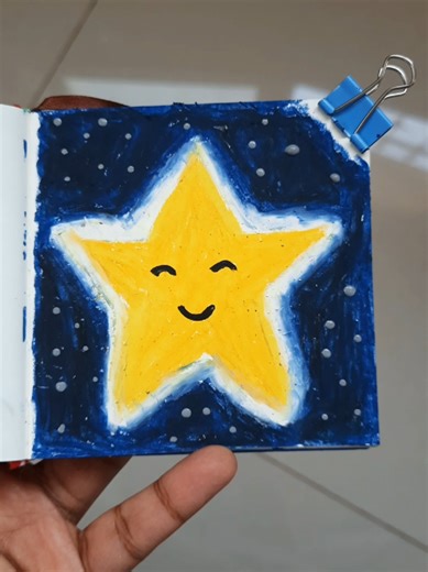 Creating Stars with Oil Pastels and Acrylic Markers