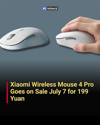 Xiaomi Wireless Mouse 4 Pro Launches With Glass Tracking