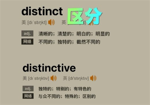 Distinct distinctive 单词揭秘 方法＞努力｜ #词根词缀 #词源 #单词速记 #英语