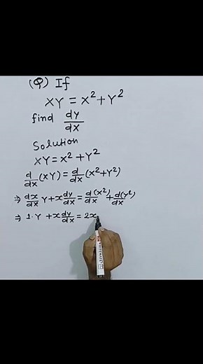 (Differentiation of implicit functions) class 12