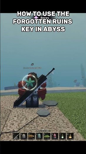 HOW TO GET TO THE FORGOTTEN RUINS IN ABYSS #roblox #fisch #abyss #fishing