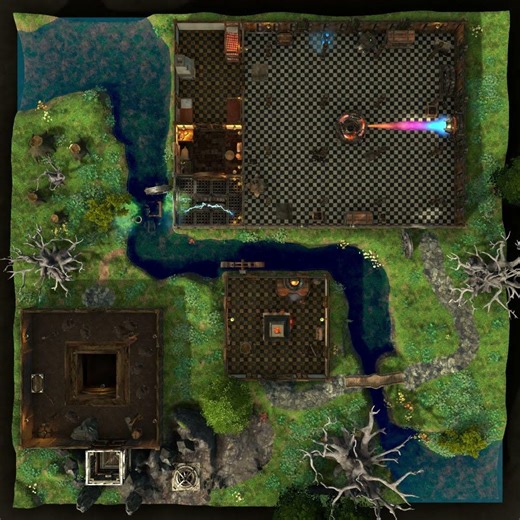 Animated VTT Map – Strange Mining Operation