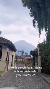 Invierte en Antigua Guatemala siendo patrimonio mundial de la Unesco, este pueblo mágico con gente maravillosa, tiene una de las arquitecturas más hermosas, rodeada de nuestros volcanes, y hermisos valle. Está ciudad colonial te envuelve en todo sentido. La inversión inmobiliaria la puedes hacer desde comprar un lote o un terreno, una casa en remodelación, un proyecto en planos etc . Contáctanos al (502) 56226072 o al (502) 58000016 Te asesoramos en tu nueva inversión para este 2026 . #inviertea