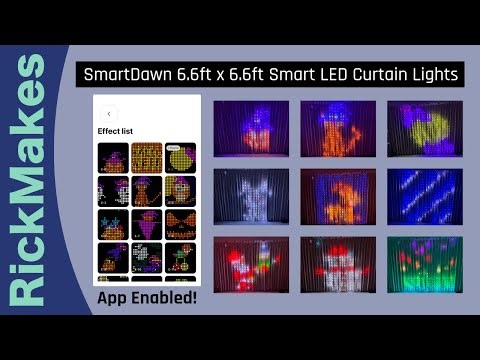 SmartDawn 6.6ft x 6.6ft Smart LED Curtain Lights