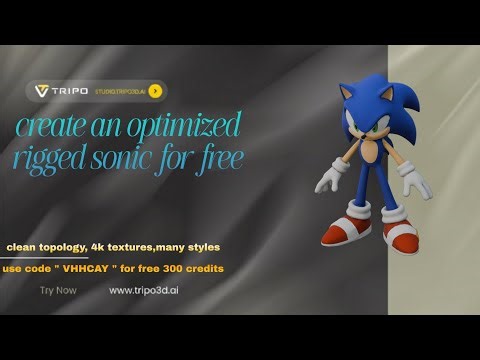 Create an Optimized Rigged Sonic Model for FREE 🔥
