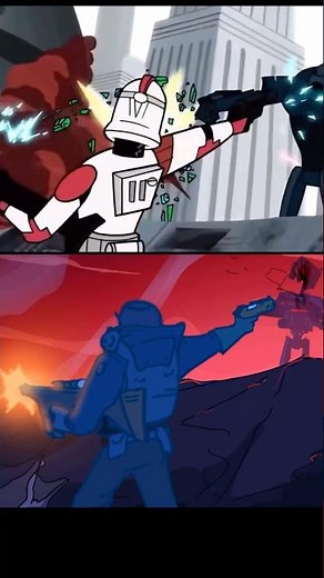 Clanker vs Clone Wars (2003) Fordo Scene #animation #starwars #art #genndytartakovsky