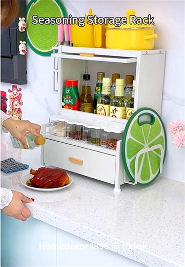 Organize Your Kitchen: Seasoning Storage Rack