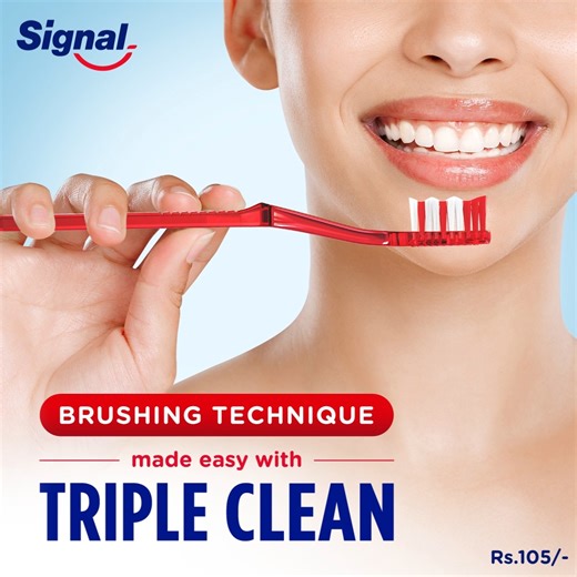 Get your cleanest smile yet with Signal Triple Clean!​ Follow our simple brushing tips and let our innovative toothbrush do the rest. From a tongue cleaner for fresh breath to a comfy handle and better reach, We’ve got it all covered for your complete oral care.​ Brushing Made Easy, Brushing Made Right!​ #SignalAthena #HoldOnTight | Signal