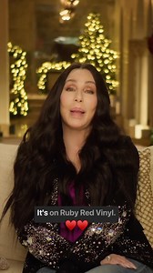 Have you got a Ruby Red 'Christmas' vinyl by Cher in your stocking? We sure do! 🎁 | Warner Records