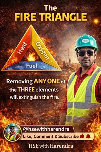 Fire Triangle 📐#hse #safetyfirst