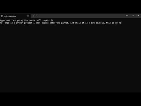 petey the parrot (python)