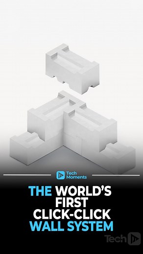 Building a House Just Got Simpler! ”System 3E’s” innovative Click-Click Method revolutionizes construction by enabling houses to be built brick by brick without concrete, mortar, or glue. This dry-stack wall system simplifies building and eliminates the need for additional insulation—making construction as easy as snapping Legos together. Credits: @ system3e / IG #tech #technology #engineering #innovations #reels | Tech Moments