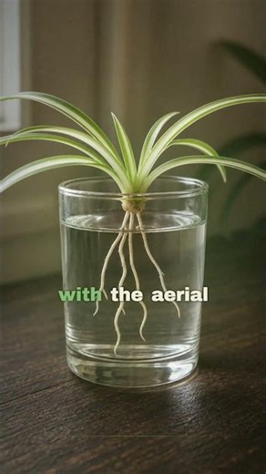 Spider plant pups: keep the crown dry, only the roots go in water