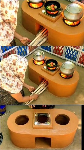 How to make Multiple Clay Stove at Home । Primitive Technology Oven & Chulha।mitti ka Chulha #viral