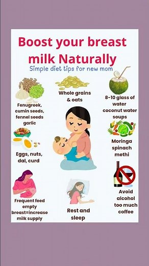 Boost your breast milk naturally for Lactating mothers