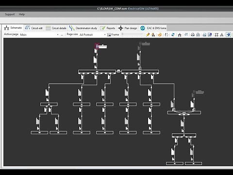 Electrical design with multiple sources and switches configurations using ElectricalOM Software